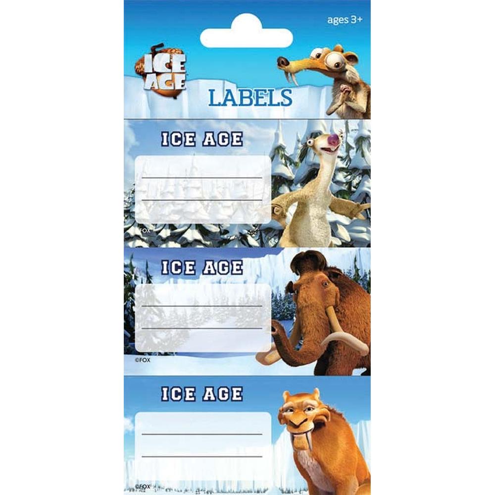 ICE AGE ETIKETE ZA SVESKU  9/1