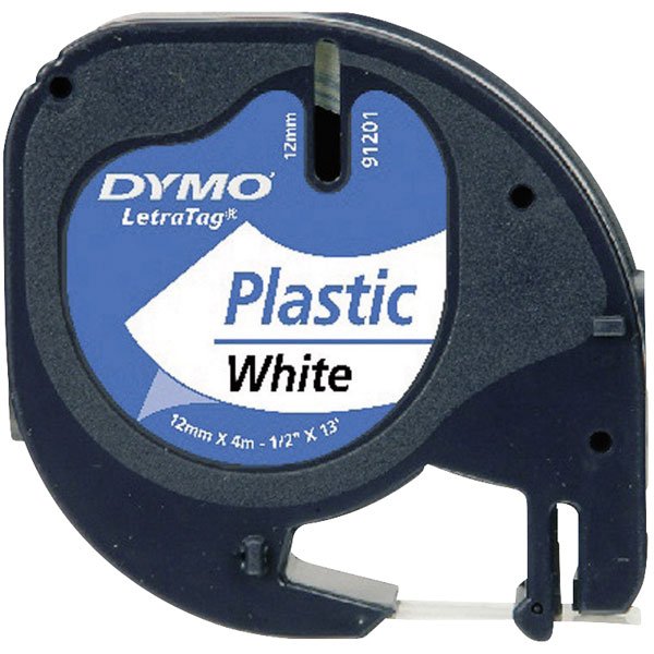 DYMO traka LETRATAG bela plasticna 12x4m