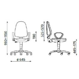 STOLICA PEGAZ CHROME CRNA