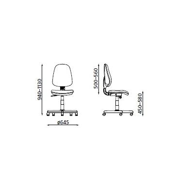 STOLICA JUPITER CRNA