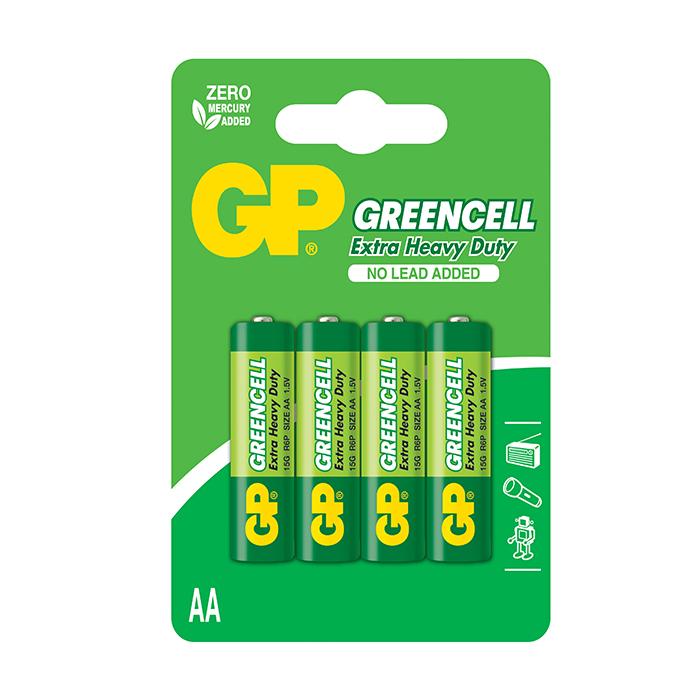 BATERIJA GP GREEN CINK AA 1.5V 4 KOM