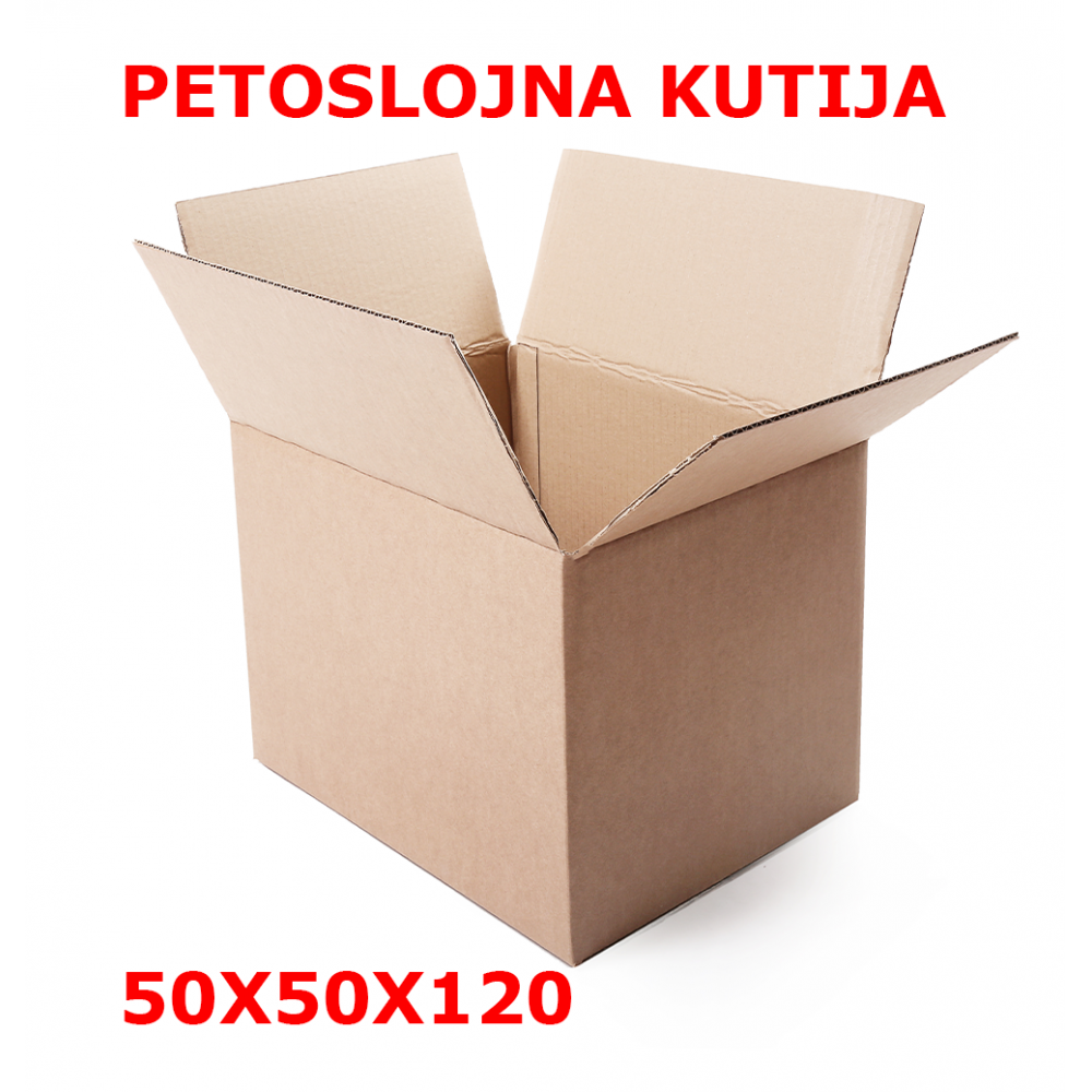 KUTIJA KARTONSKA PETOSLOJNA 50X50X120