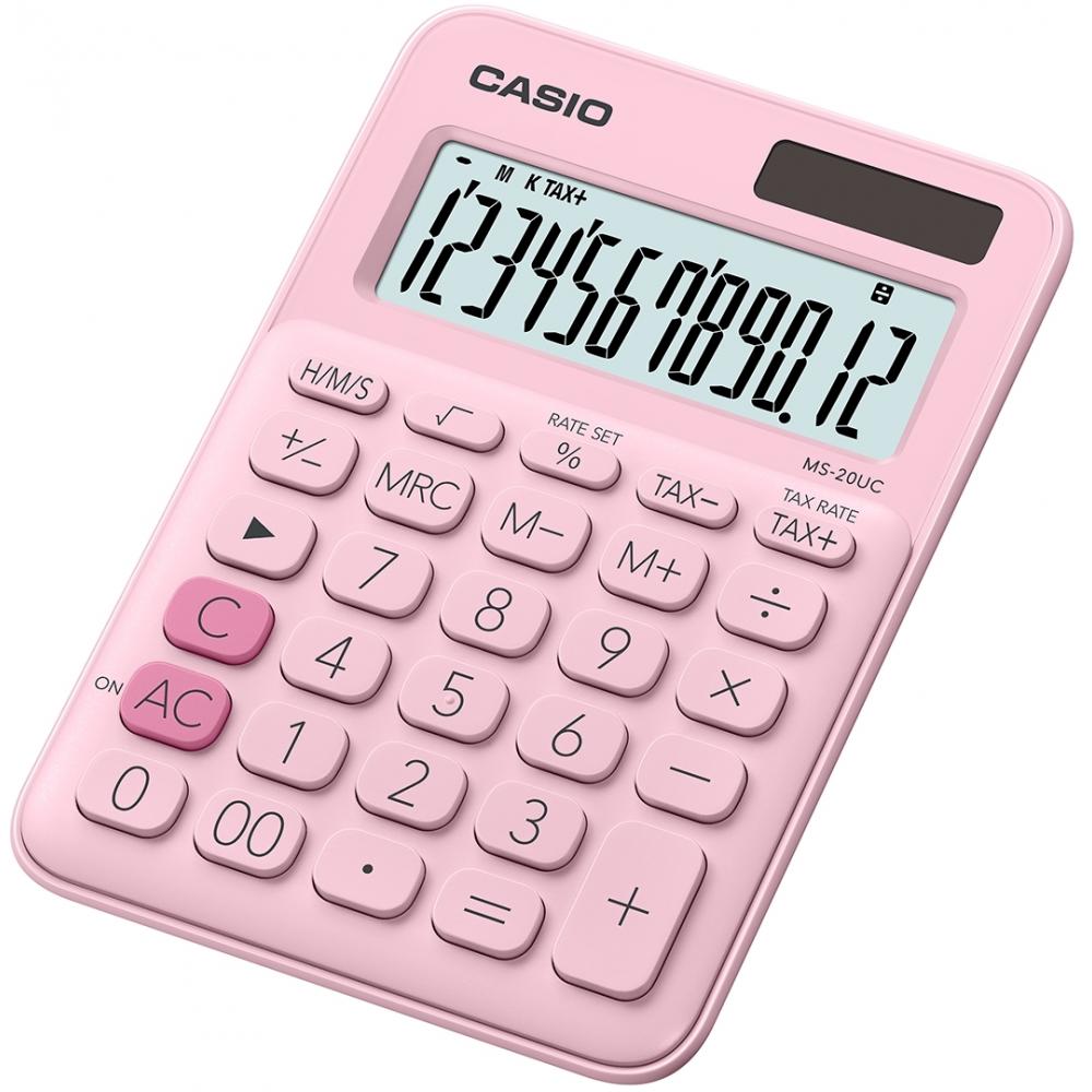 CASIO stoni kalkulator MS20 PK PINK