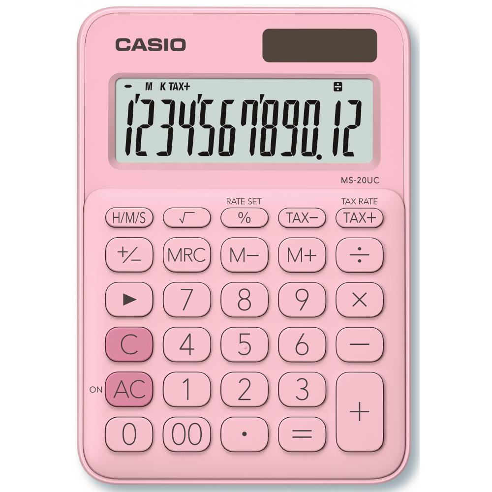 CASIO stoni kalkulator MS20 PK PINK