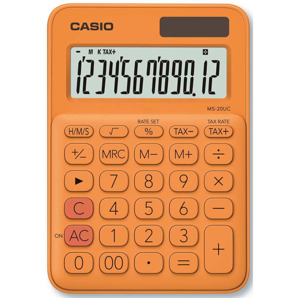 CASIO stoni kalkulator MS20 RG ORANŽ