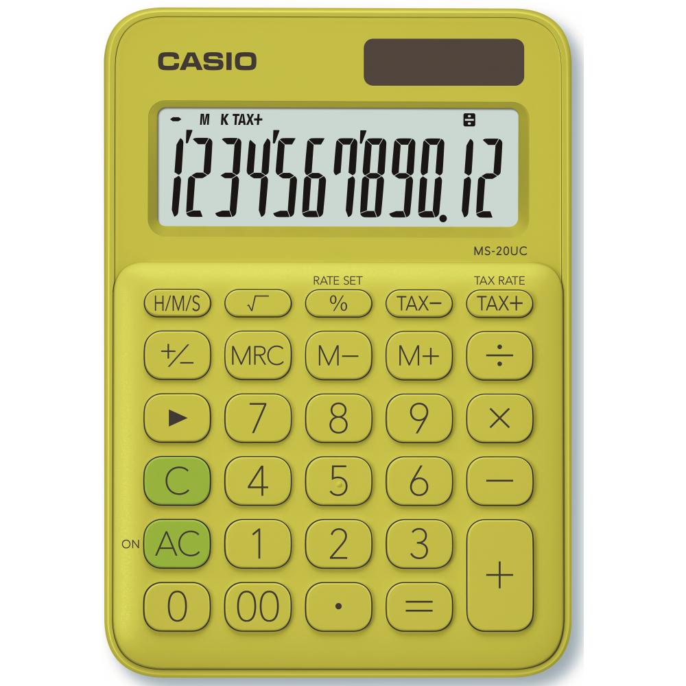 CASIO stoni kalkulator MS20 YG ŽUTIi