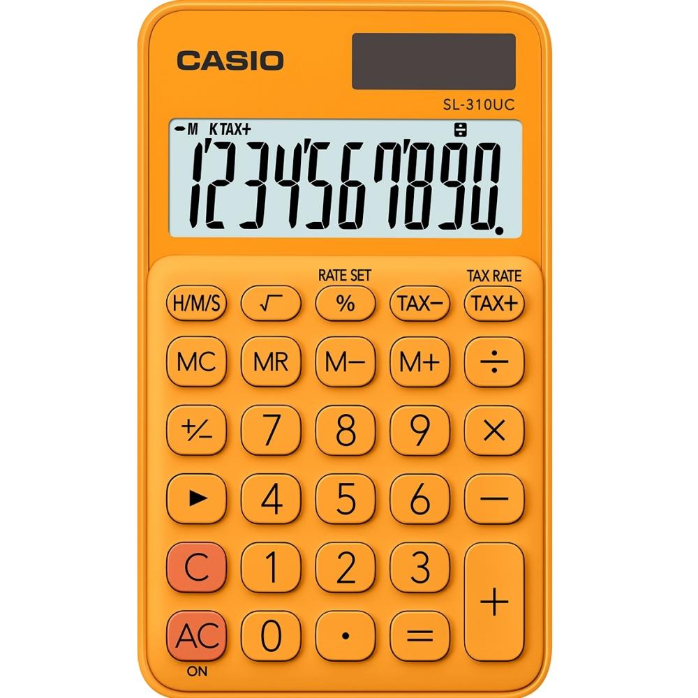 CASIO dzepni kalkulator SL 310 oranž