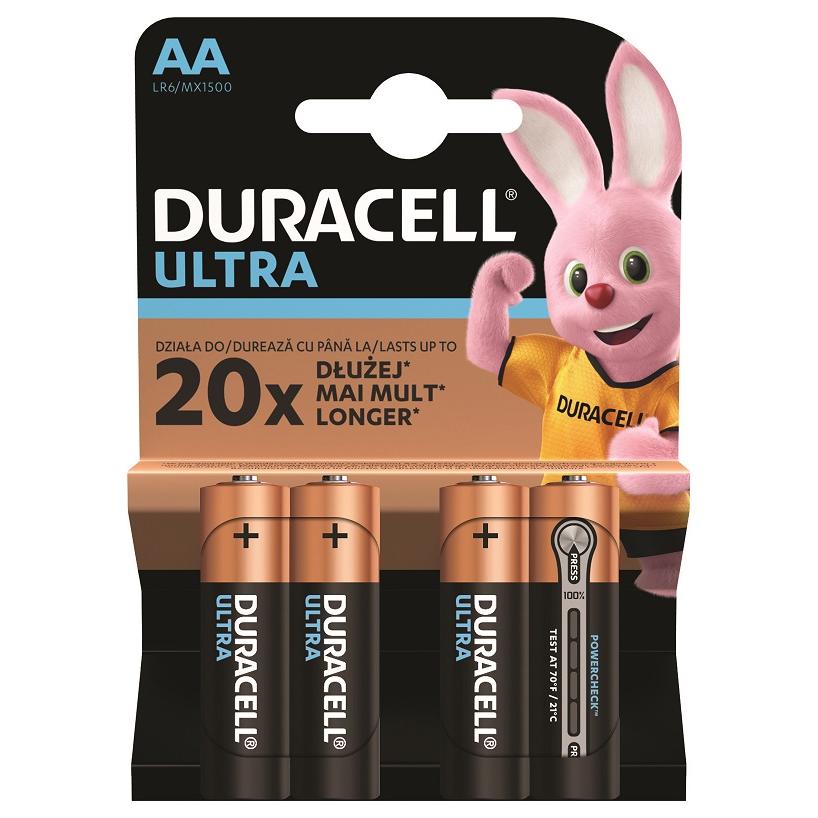 DURACELL Ultra baterija AA 4 kom