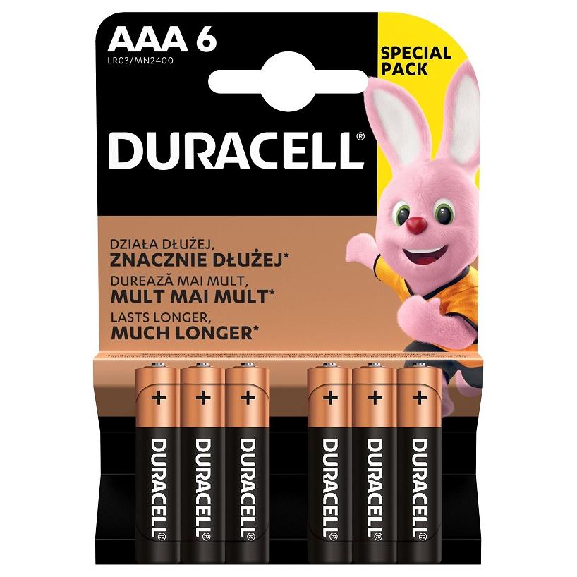 DURACELL Basic baterija AAA 6kom/pak