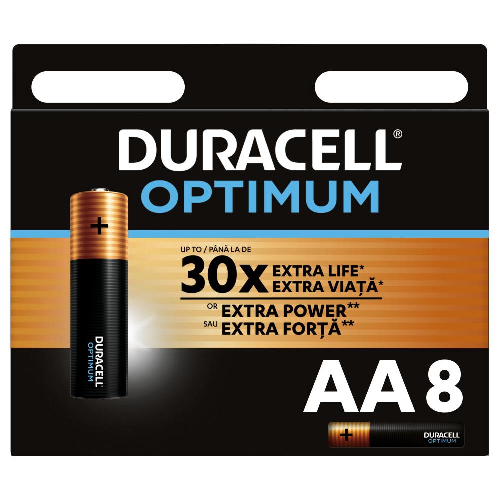 DURACELL Optimum baterija AA 8kom