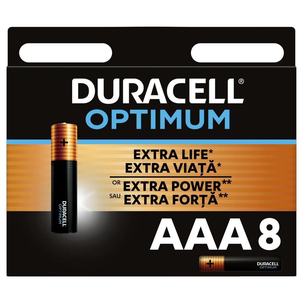 DURACELL Optimum baterija AAA 8kom