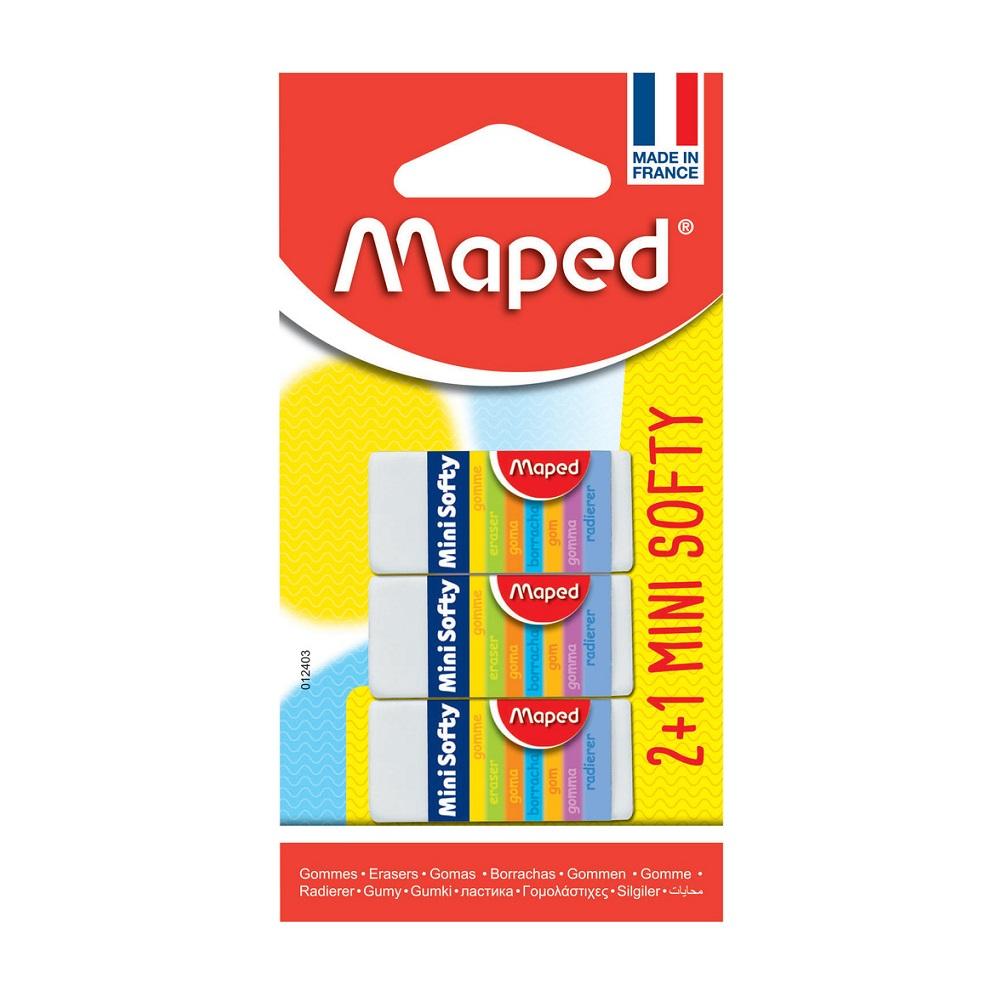 MAPED gumica Mini-SOFTY 3/1 blister