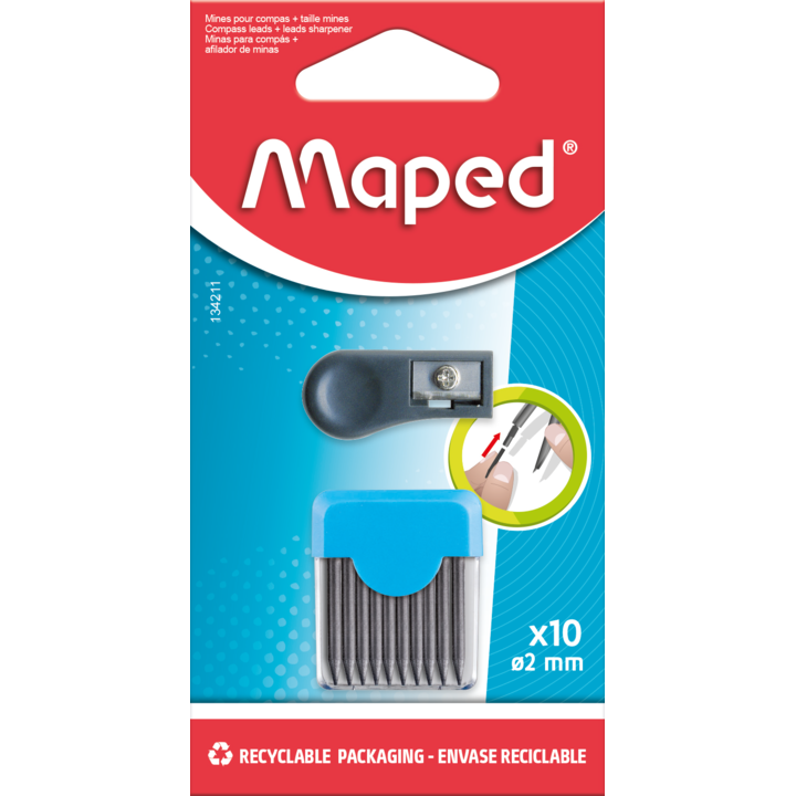 MAPED mine za šestar 1/10 + rezac