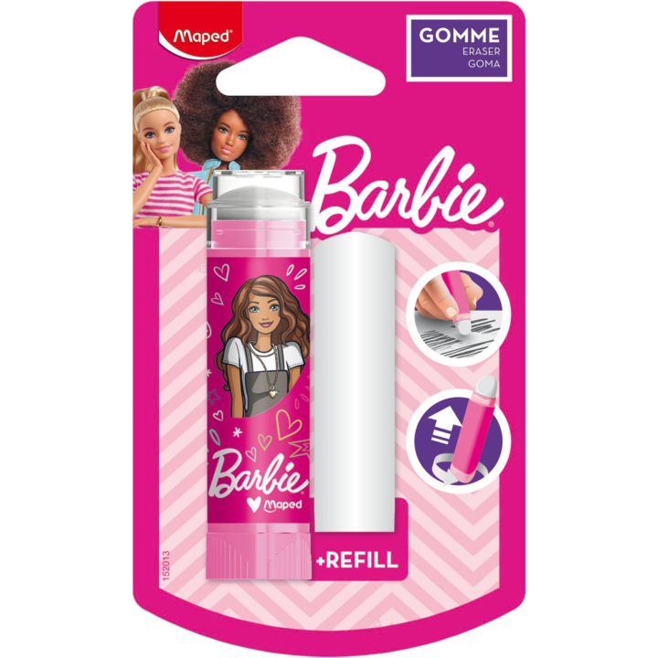 MAPED gumica BARBIE stik blister