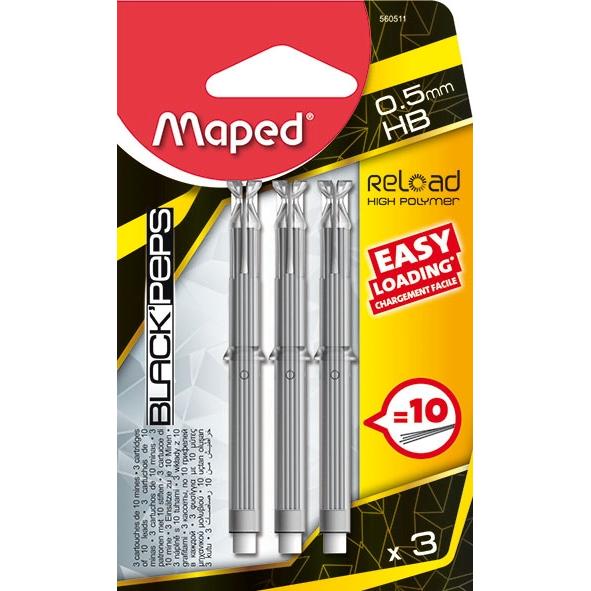 MAPED mine za RELOAD 0,5 HB 3/1 blister