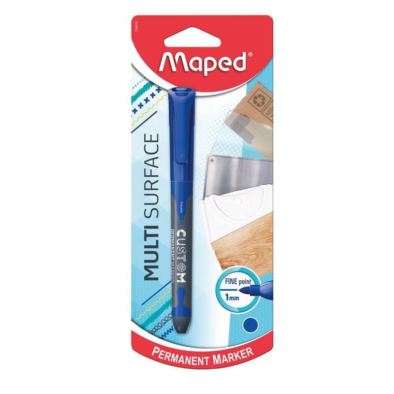 MAPED marker CUSTOM plavi blister