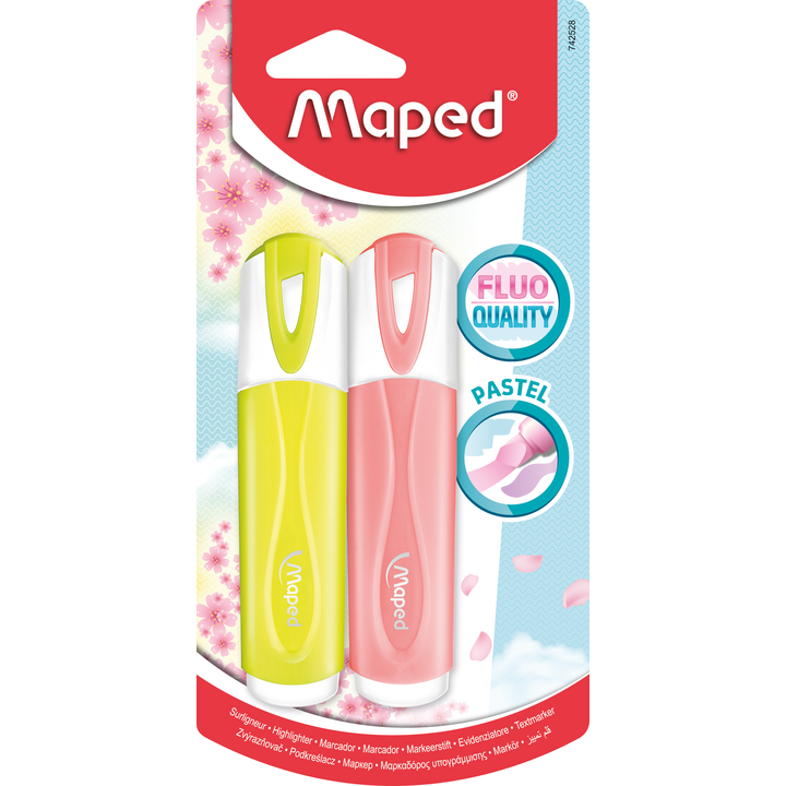 MAPED text marker FLUO PEP'S PASTEL 1/2