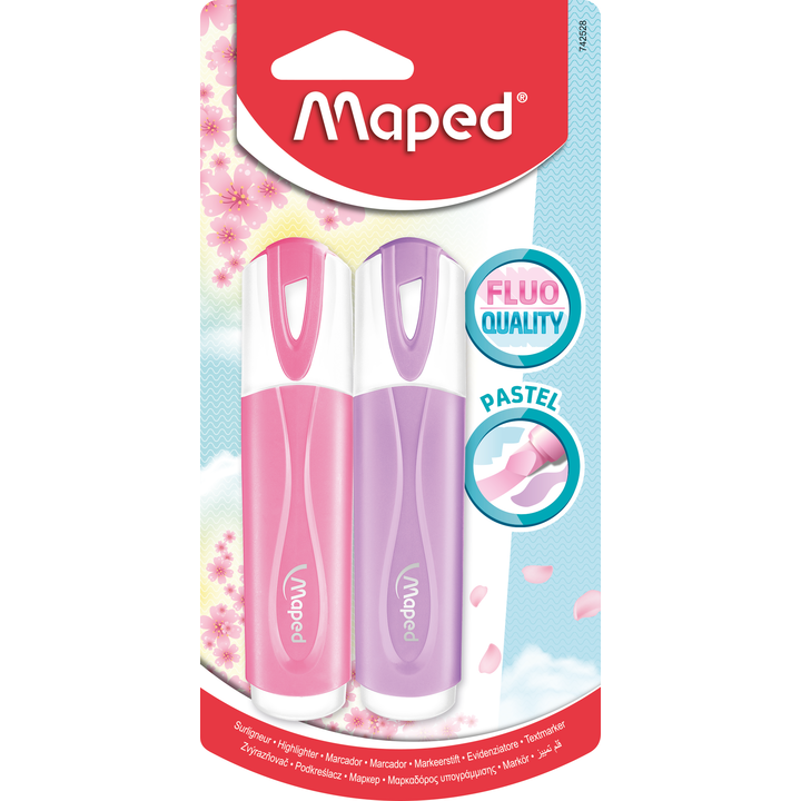 MAPED text marker FLUO PEP'S PASTEL 1/2