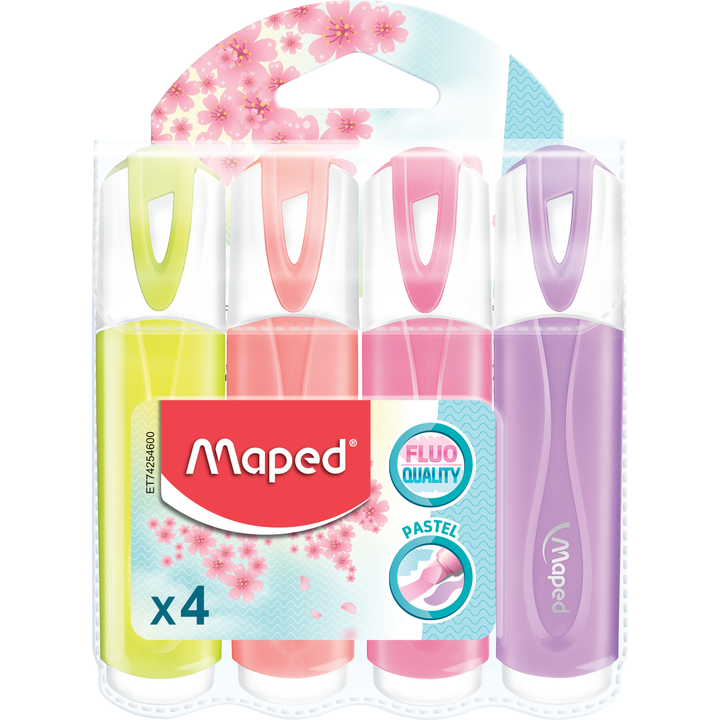 MAPED text marker FLUO PEP'S PASTEL 1/4