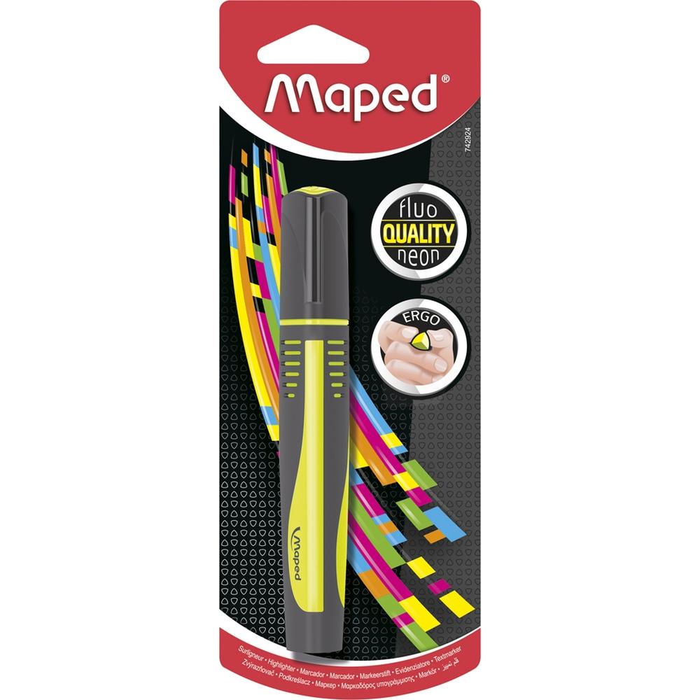 MAPED text marker FLUO MAXI zuti blister