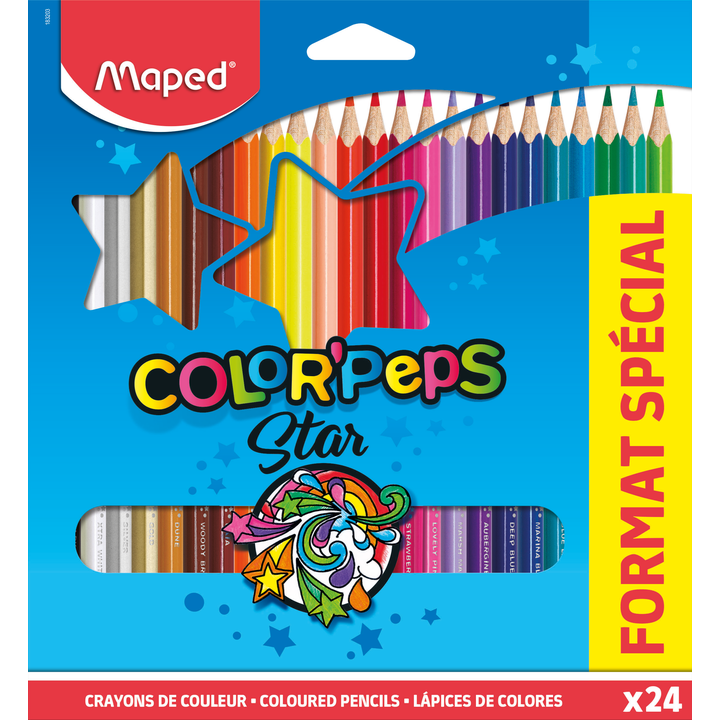 MAPED drvene bojice Color Peps 18+6