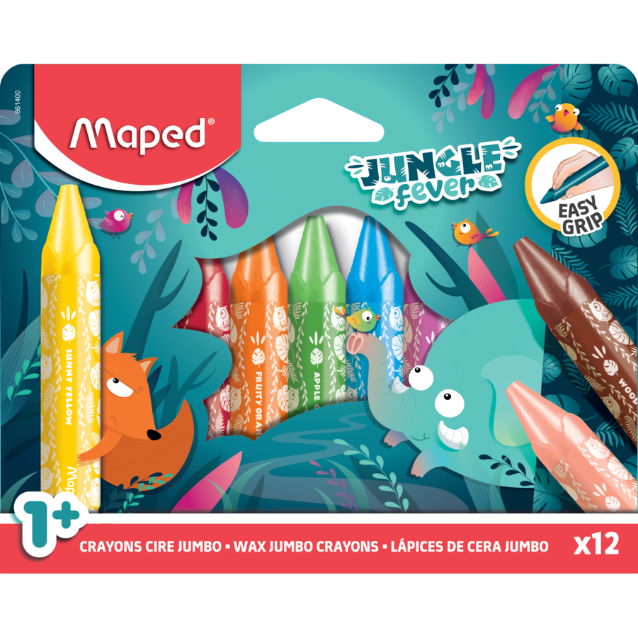 MAPED voštane bojice MAXI JUNGLE 1/12