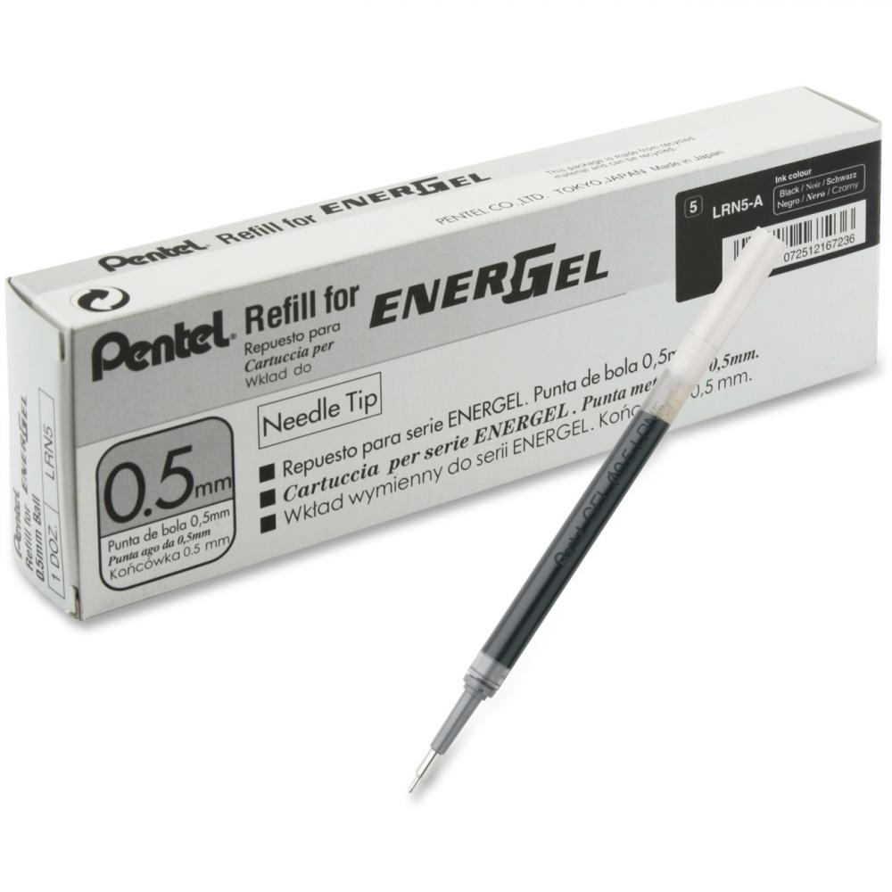 PENTEL refil za gel olovku 0.5 crni