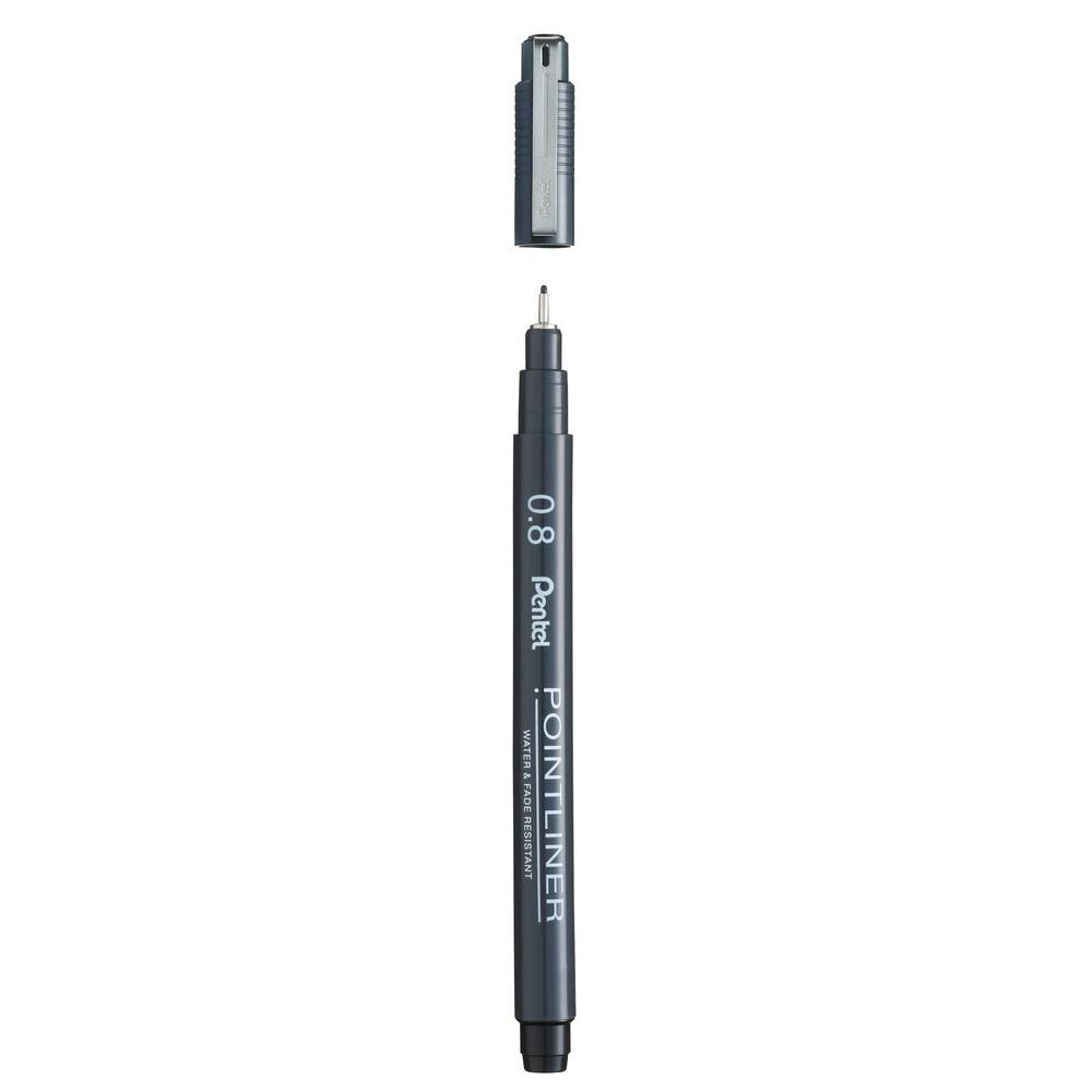 PENTEL fineliner POINTLINER crni 0,8