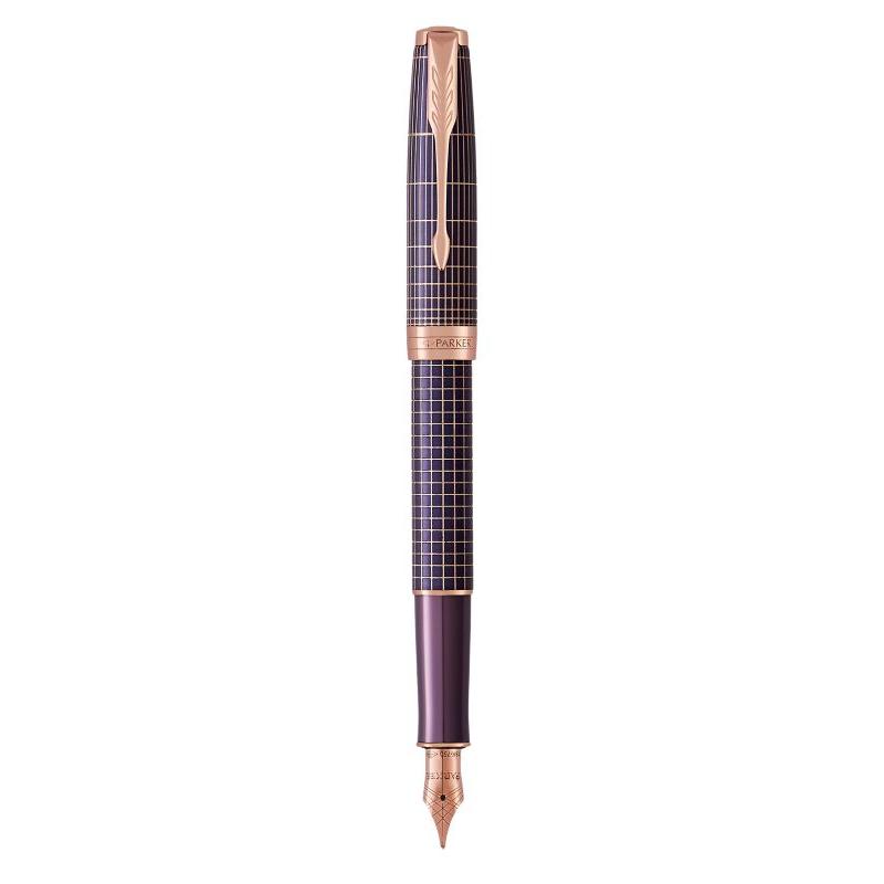 PARKER Royal NP SONET Purple Chisel 18K 