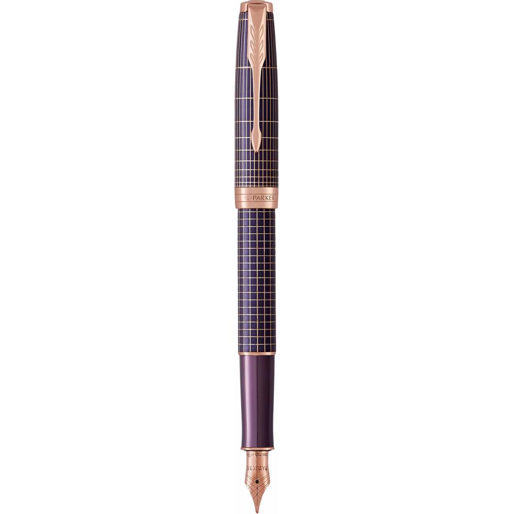 PARKER Royal NP SONET Purple Chisel 18K