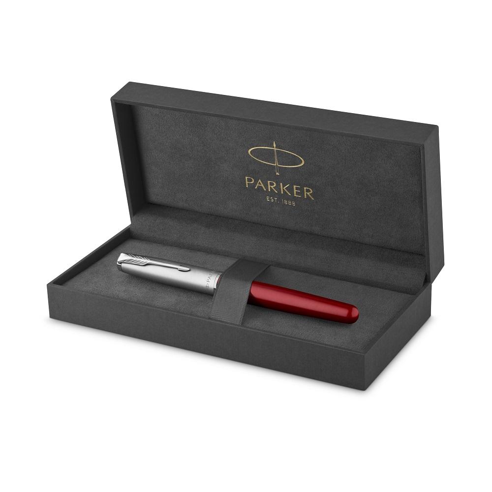 PARKER Royal NP Sonet Silver Red CT F