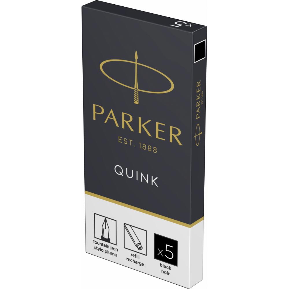 PARKER patrone QUINK Perm. Black 1/5 BL