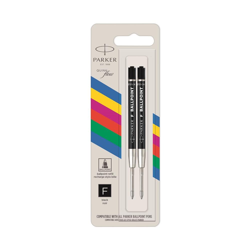 PARKER refil PVC HO QUINK black F 2/1 bl