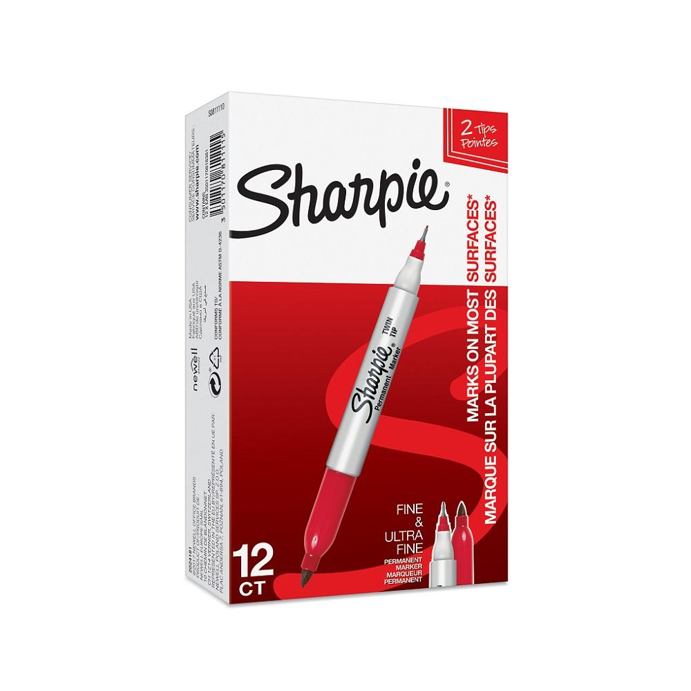 SHARPIE marker TWIN TIP crveni