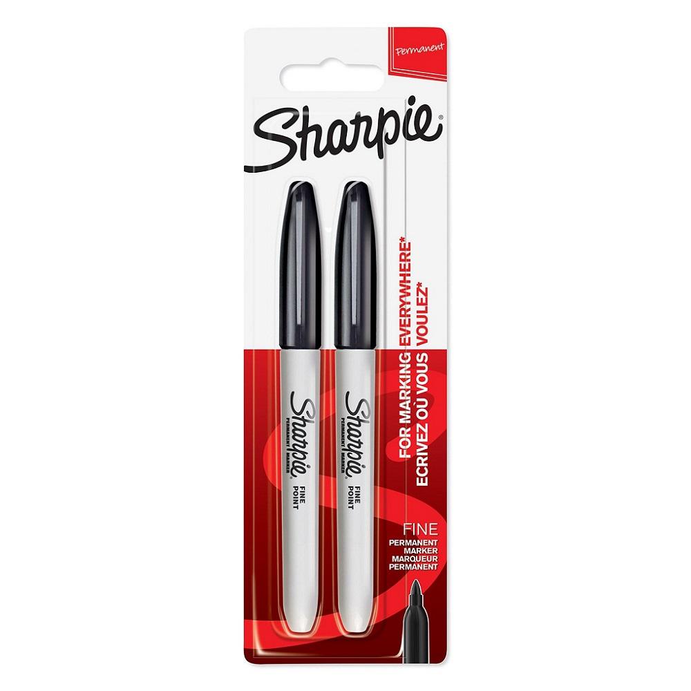 SHARPIE marker FINE crni 2/1 blister