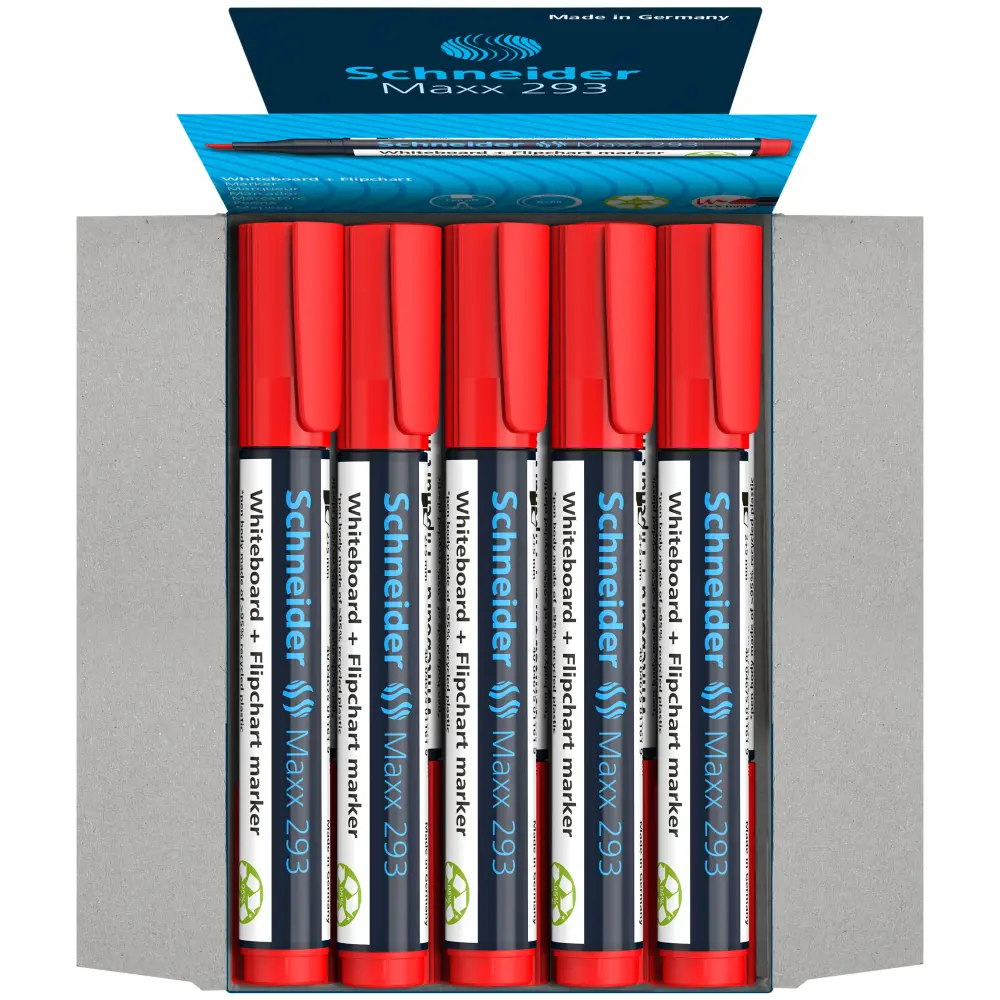 Marker za tablo Maxx rdeča 293 2+5mm 