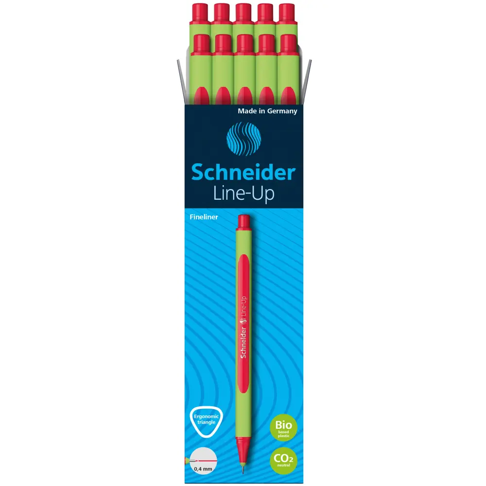Flomaster fineliner SCHNEIDER rdeča 0,4
