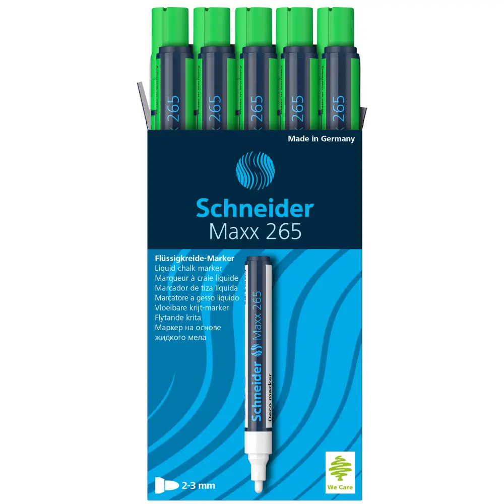 MARKER KREDA SCHNEIDER 265 S.ZELEN 2-3MM