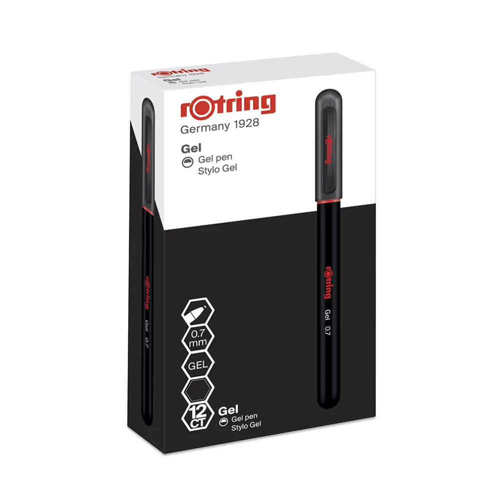 GEL ROLER ROTRING 0.7 ČRNA 12/1