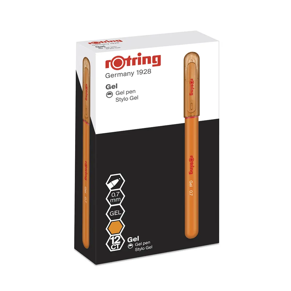 GEL ROLER ROTRING 0.7 ORANŽNA 12/1
