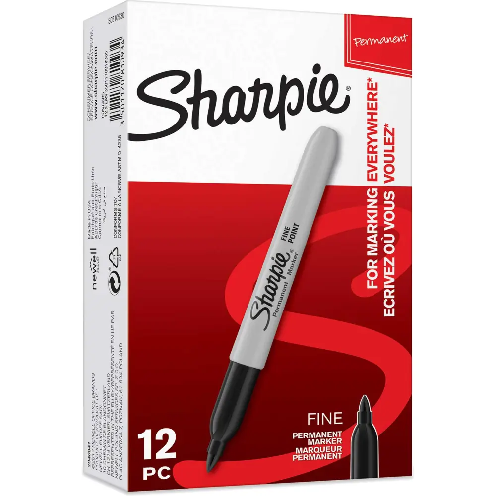MARKER SHARPIE FINE ČRNA