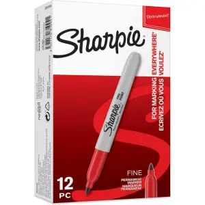 MARKER SHARPIE FINE RDEČA