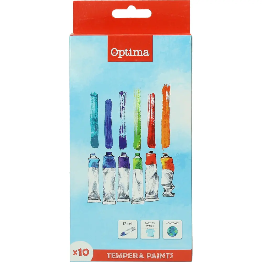 Tempera barvice Optima 10X12ML