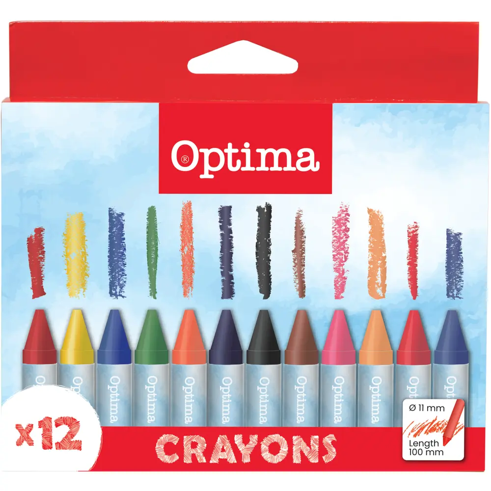 Voščene barvice Optima 12/1 karton
