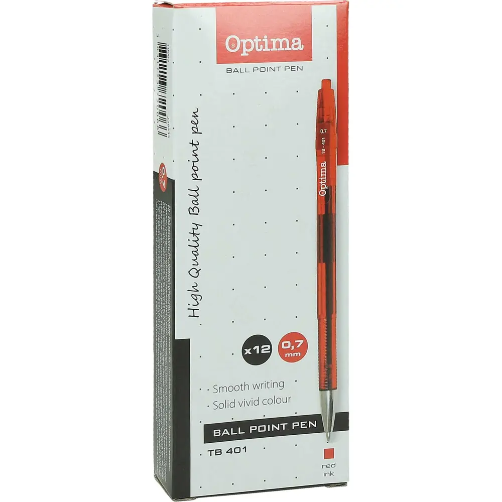 Kemični svinčnik Optima TB 401 rdeč