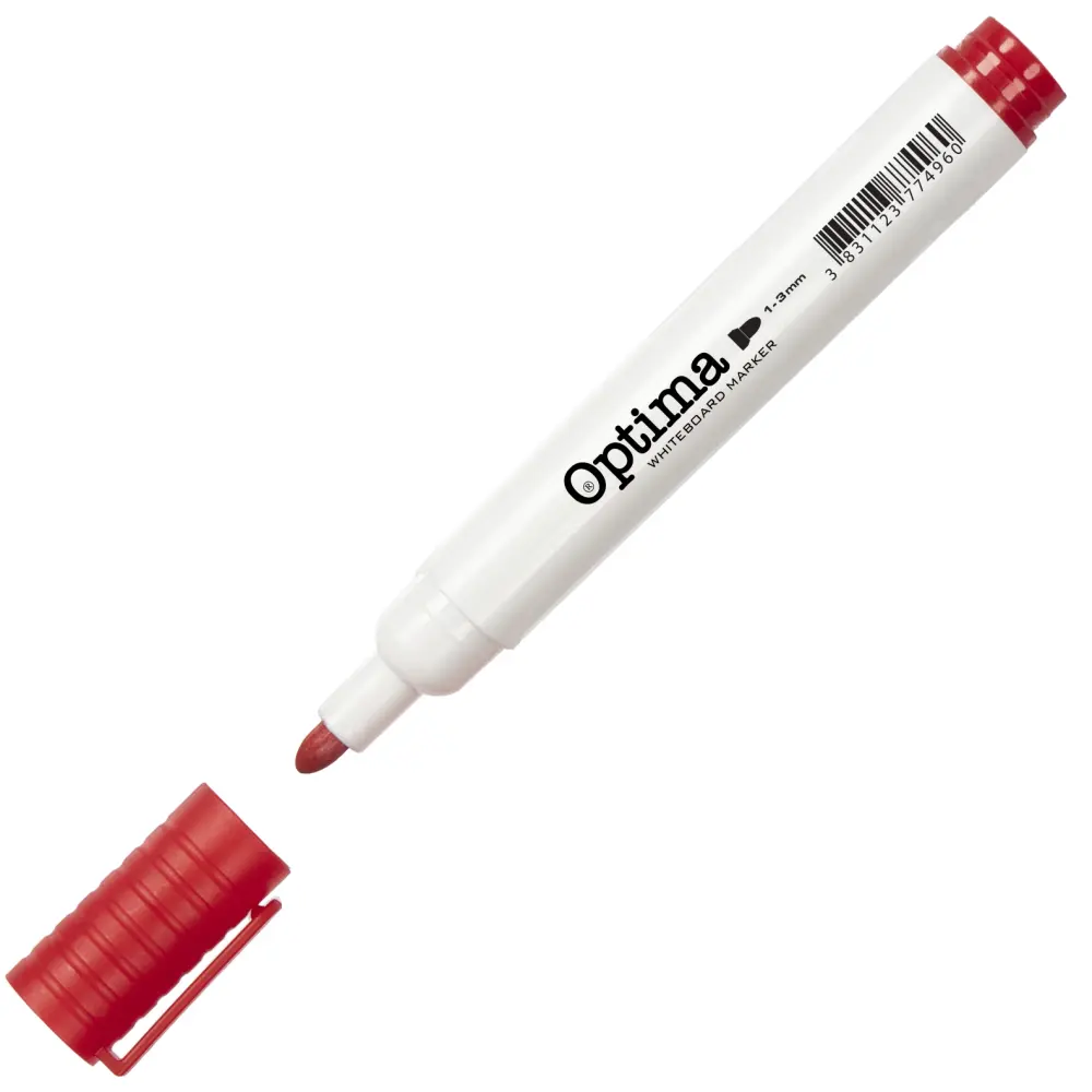Marker za belo tablo OPTIMA, rdeč