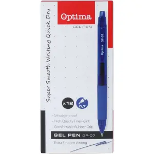 Gel pisalo Optima GP-07, modro, 0.7mm