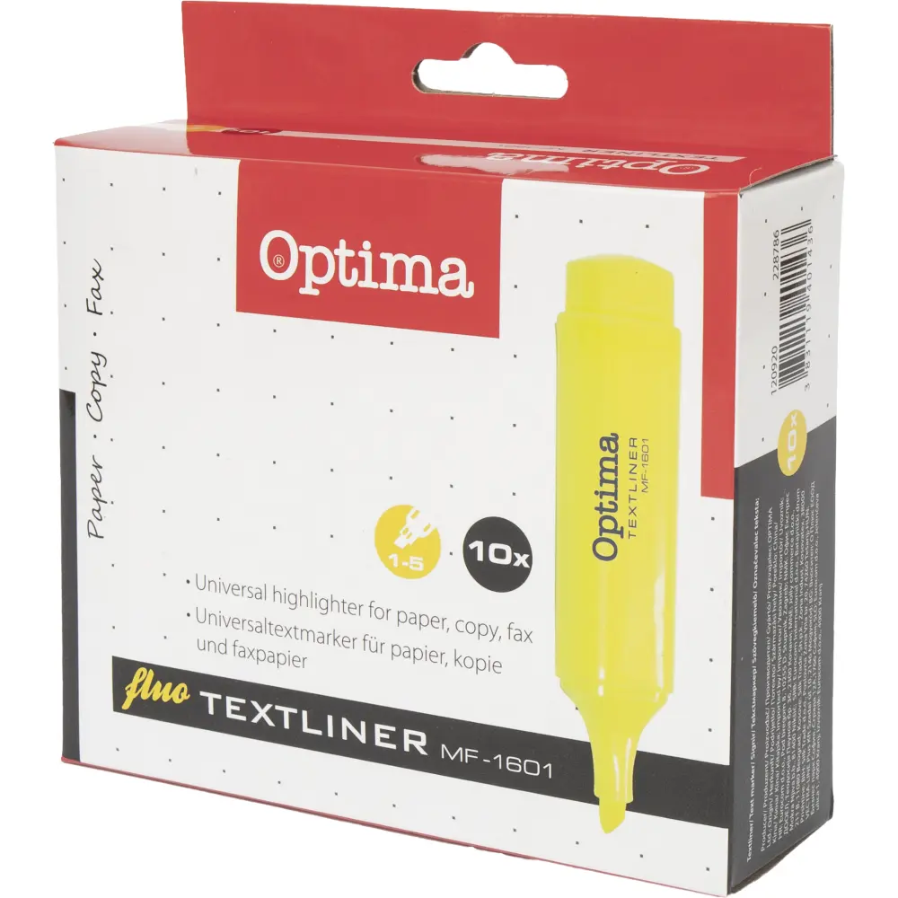 Označevalec besedila OPTIMA, rumen