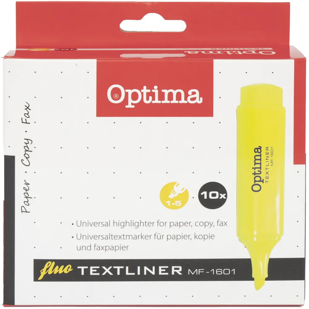 Označevalec besedila OPTIMA, rumen