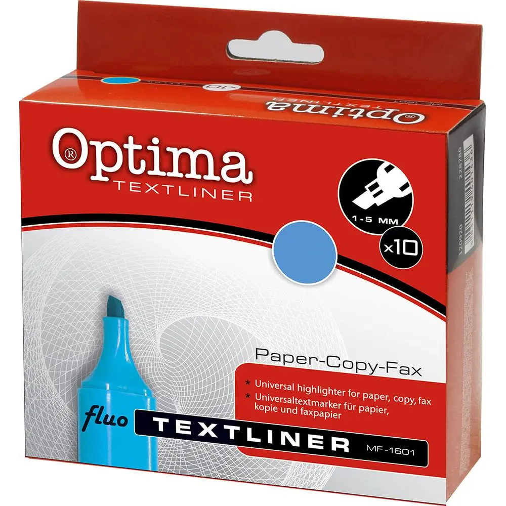 Označevalec besedila OPTIMA, moder